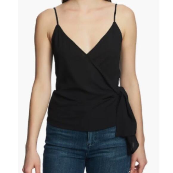 New  ~ 1.STATE ~ Wrap Front Camisole Medium ADORABLE ~ ties at waist REVOLVE - Picture 1 of 8